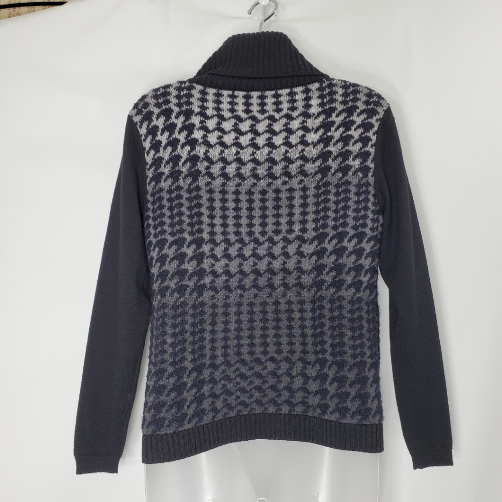 Lafayette 148 Houndstooth Cowlneck Sweater - Picture 6 of 9